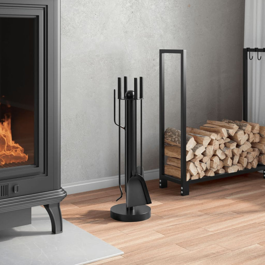 5-Delige Haardset 18X56 Cm Staal