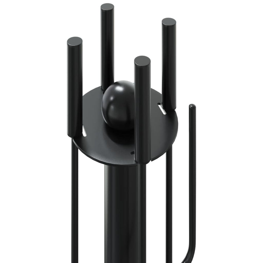 5-Delige Haardset 18X56 Cm Staal