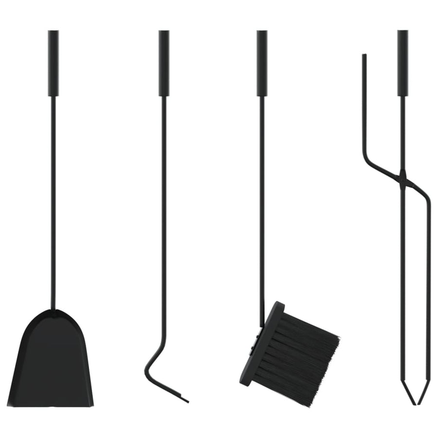 5-Delige Haardset 18X56 Cm Staal