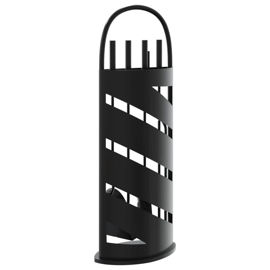 5-Delige Haardset 23X15X66 Cm Staal