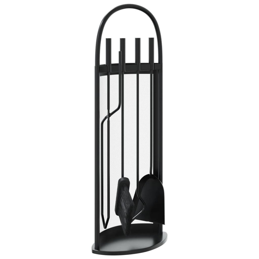 5-Delige Haardset 23X15X66 Cm Staal