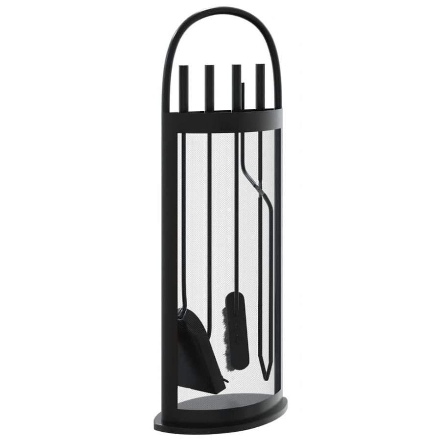 5-Delige Haardset 23X15X66 Cm Staal