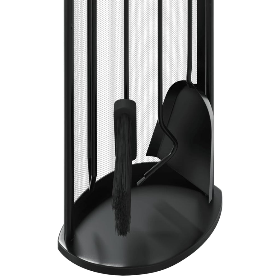 5-Delige Haardset 23X15X66 Cm Staal