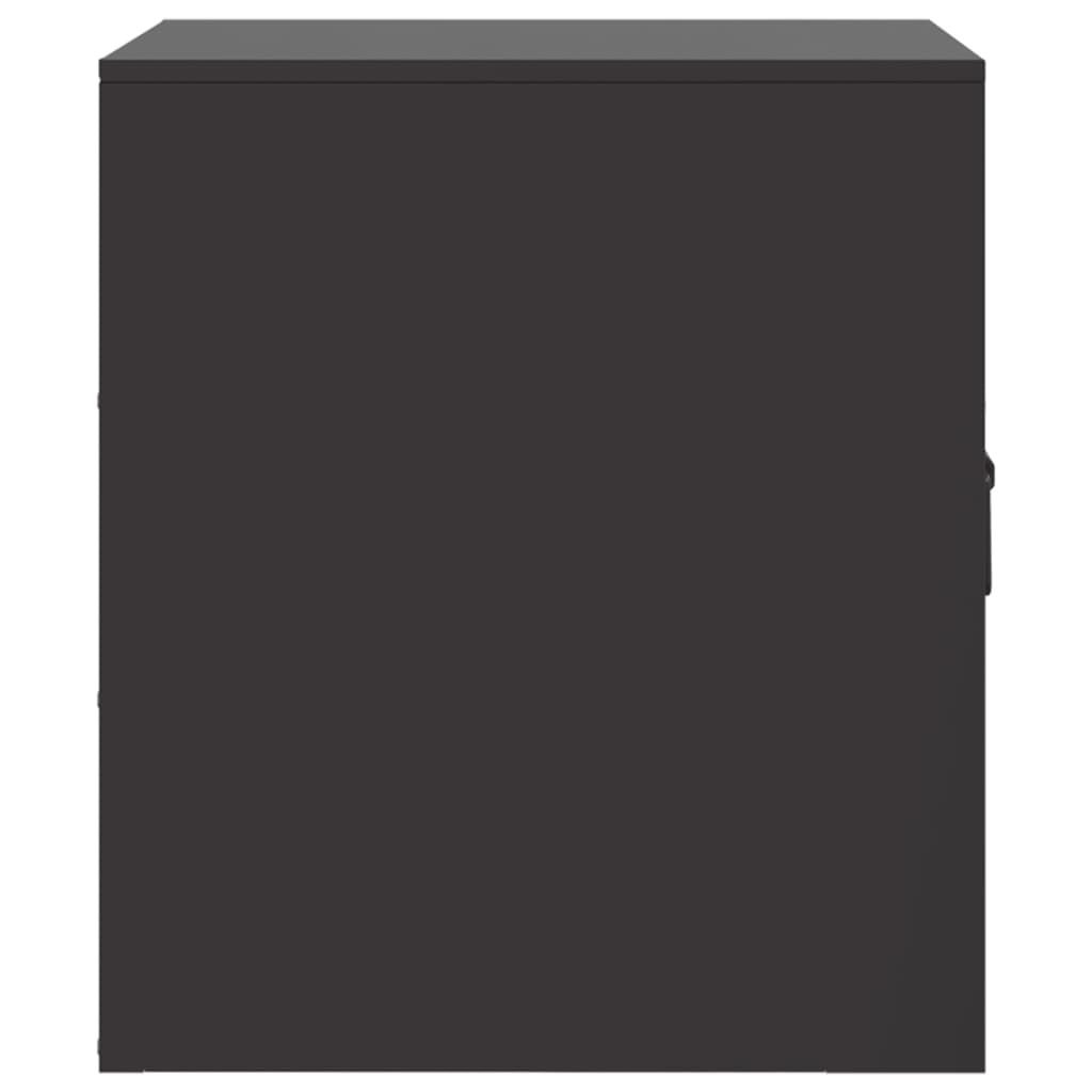 Nachtkastjes 2 st 34,5x39x44 cm staal zwart