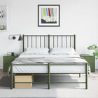 Nightstands 2 pcs 34.5x39x44 cm steel olive green