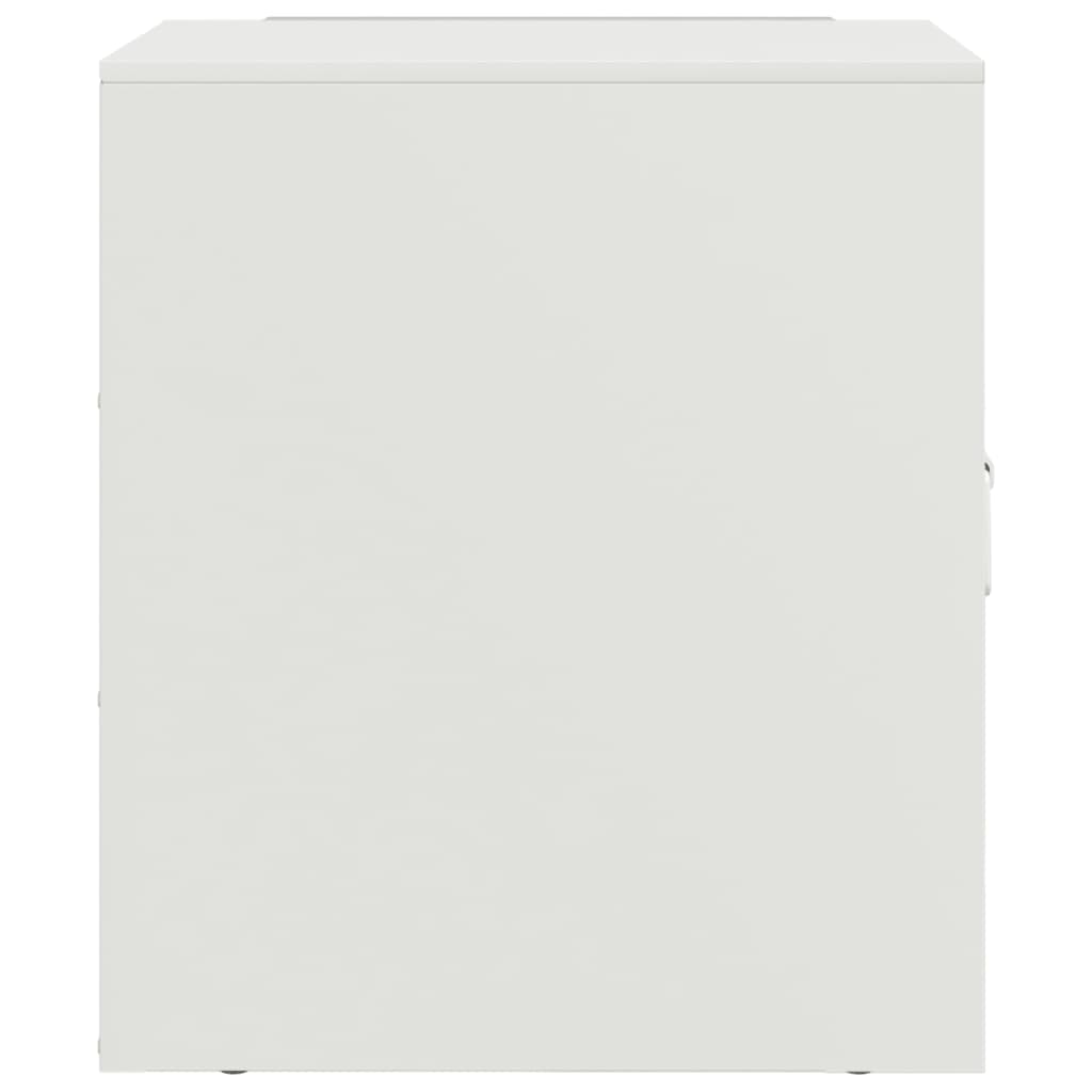 Nachtkastjes 2 st 34,5x39x44 cm staal wit