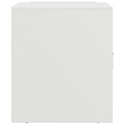 Nachtkastjes 2 st 34,5x39x44 cm staal wit