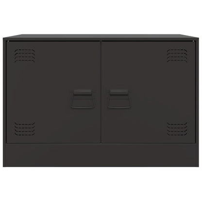 Tv-meubelen 2 st 67x39x44 cm staal zwart