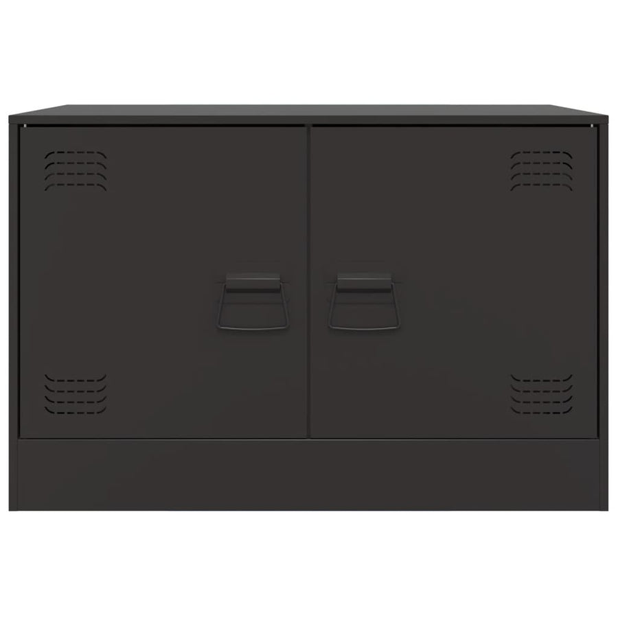 Tv-meubelen 2 st 67x39x44 cm staal zwart