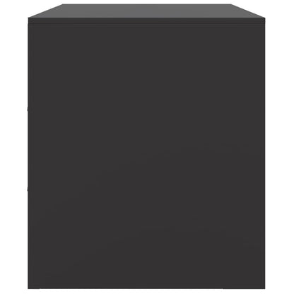 Tv-meubelen 2 st 67x39x44 cm staal zwart