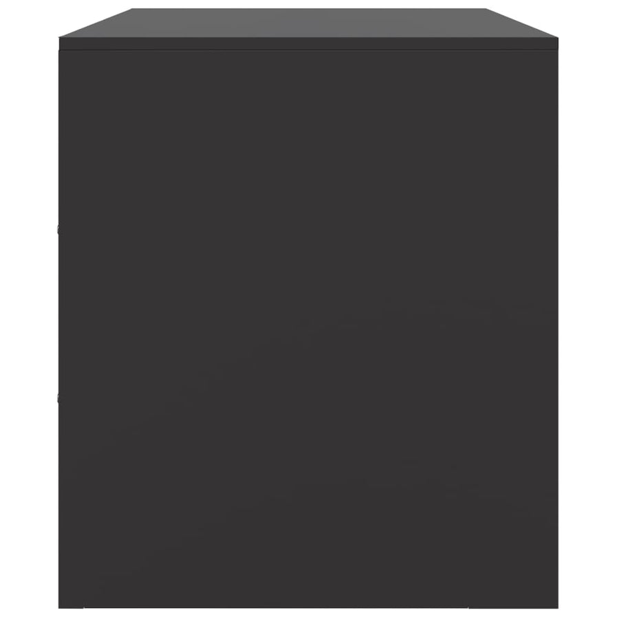 Tv-meubelen 2 st 67x39x44 cm staal zwart