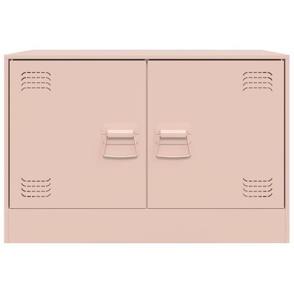 Tv-meubel 67x39x44 cm staal roze