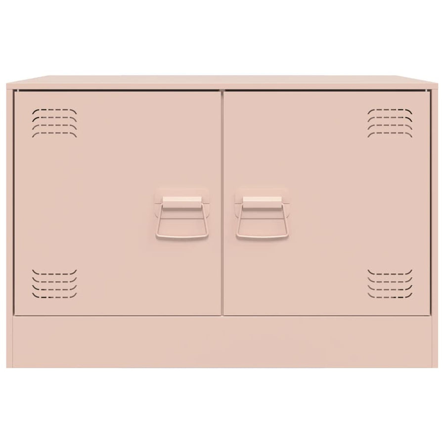 Tv-meubel 67x39x44 cm staal roze