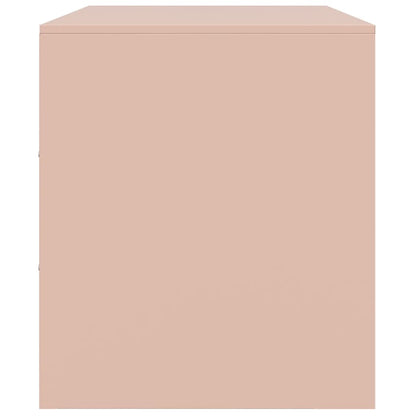Tv-meubel 67x39x44 cm staal roze