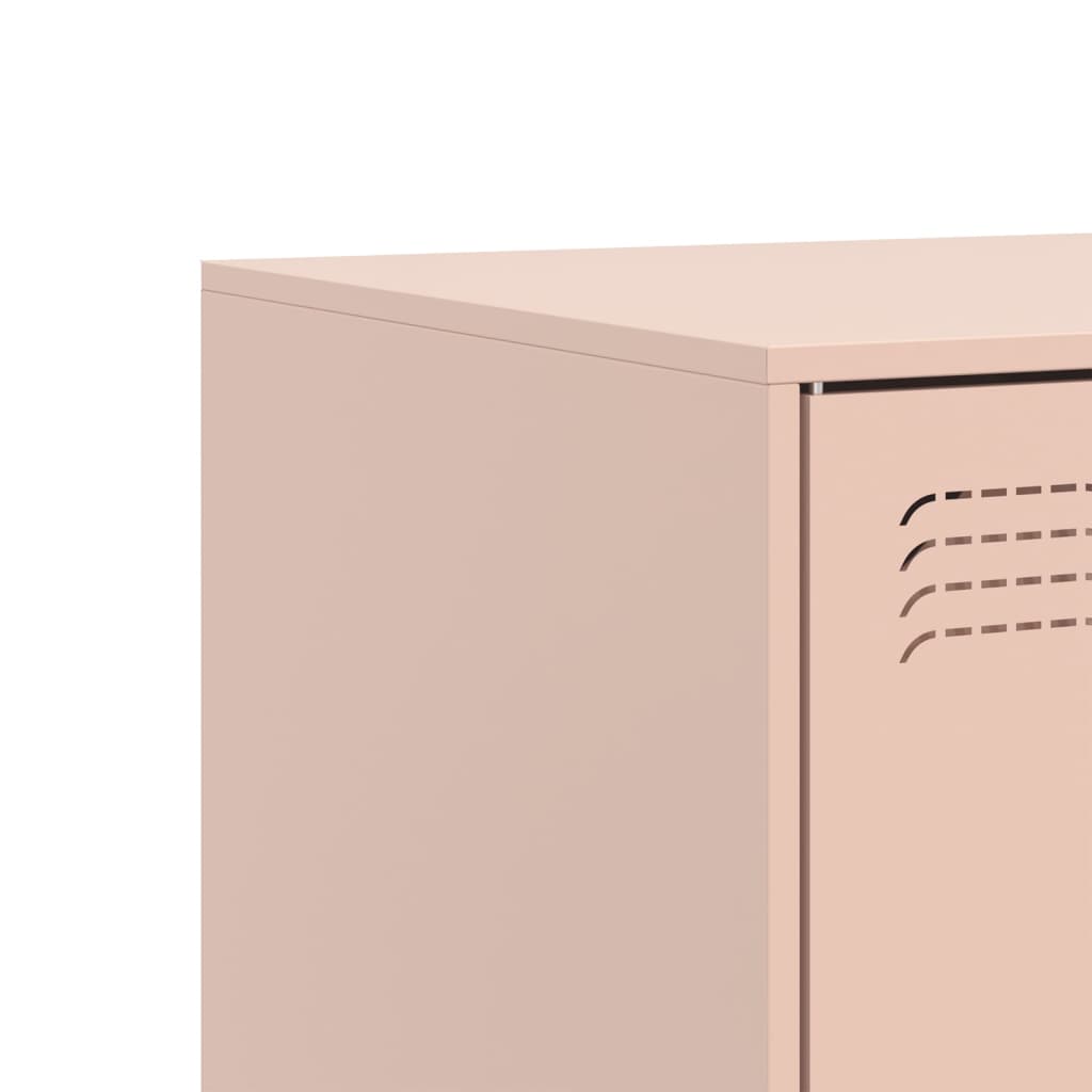 Tv-meubel 67x39x44 cm staal roze