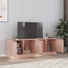 Tv-meubel 67x39x44 cm staal roze 2 stuks