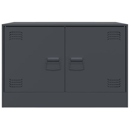 Tv-meubel 67x39x44 cm staal antracietkleurig