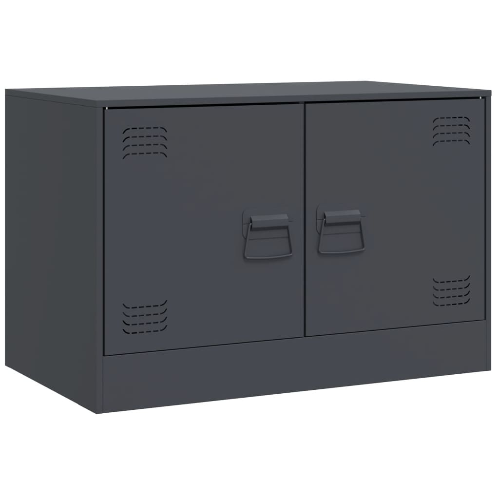Tv-meubelen 2 st 67x39x44 cm staal antracietkleurig