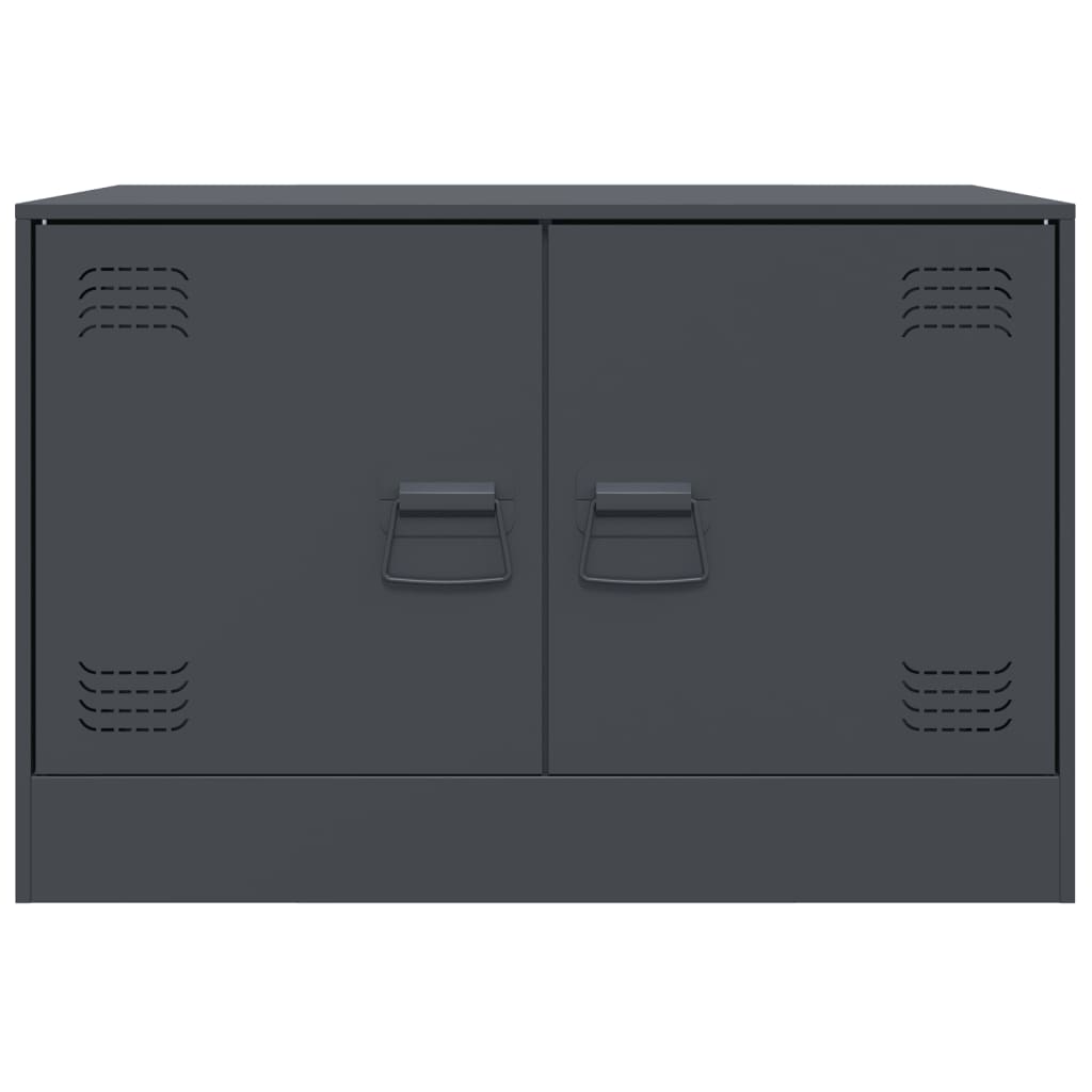 Tv-meubelen 2 st 67x39x44 cm staal antracietkleurig
