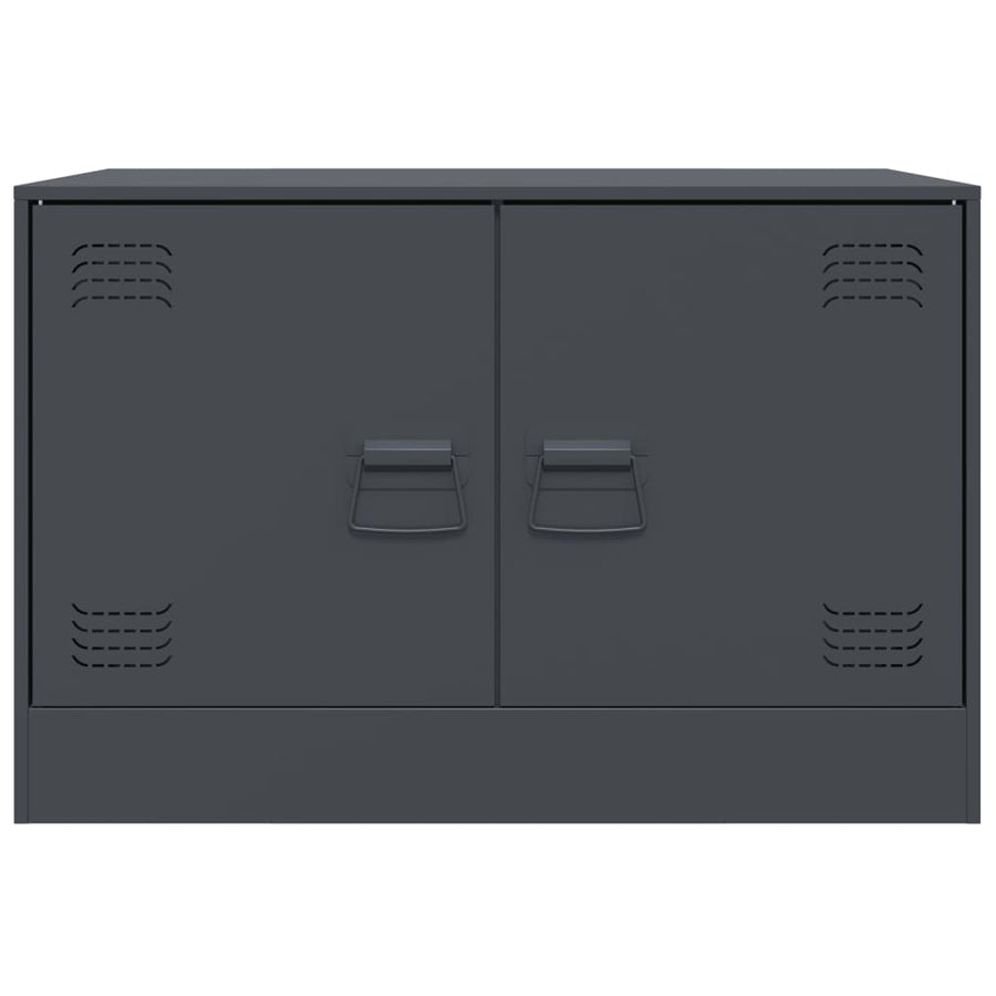 Tv-meubelen 2 st 67x39x44 cm staal antracietkleurig