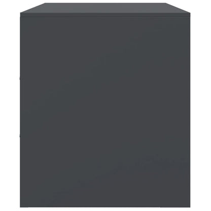 Tv-meubelen 2 st 67x39x44 cm staal antracietkleurig