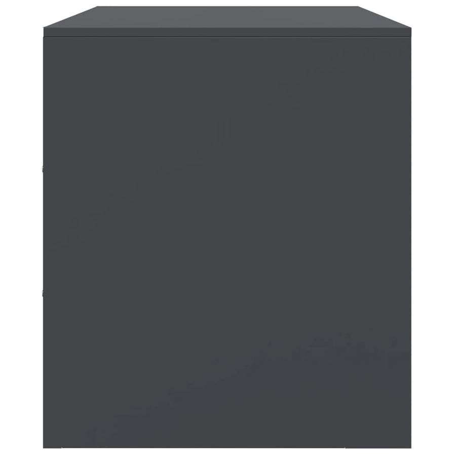 Tv-meubelen 2 st 67x39x44 cm staal antracietkleurig