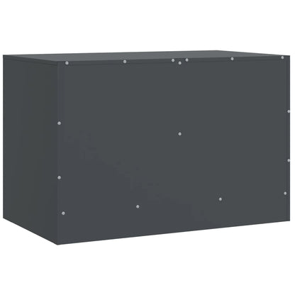 Tv-meubelen 2 st 67x39x44 cm staal antracietkleurig