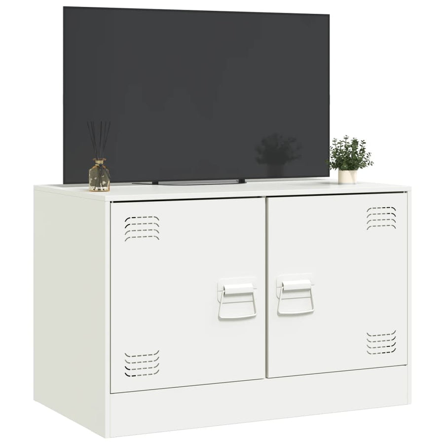 Tv-meubel 67x39x44 cm staal wit