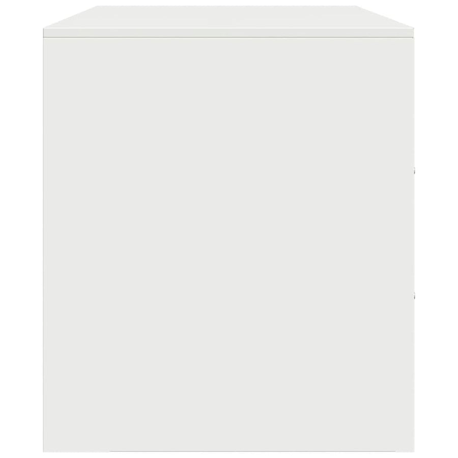 Tv-meubelen 2 st 67x39x44 cm staal wit
