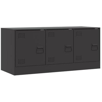 Tv-meubel 99x39x44 cm staal zwart