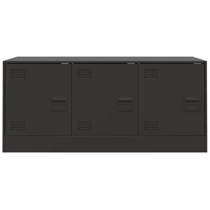 Tv-meubel 99x39x44 cm staal zwart