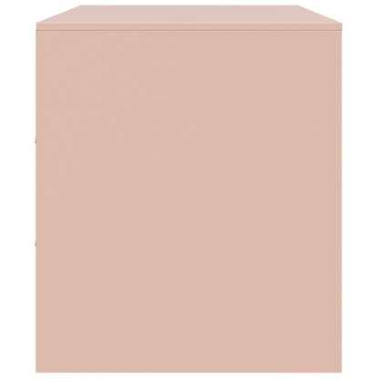 Tv-meubel 99x39x44 cm staal roze