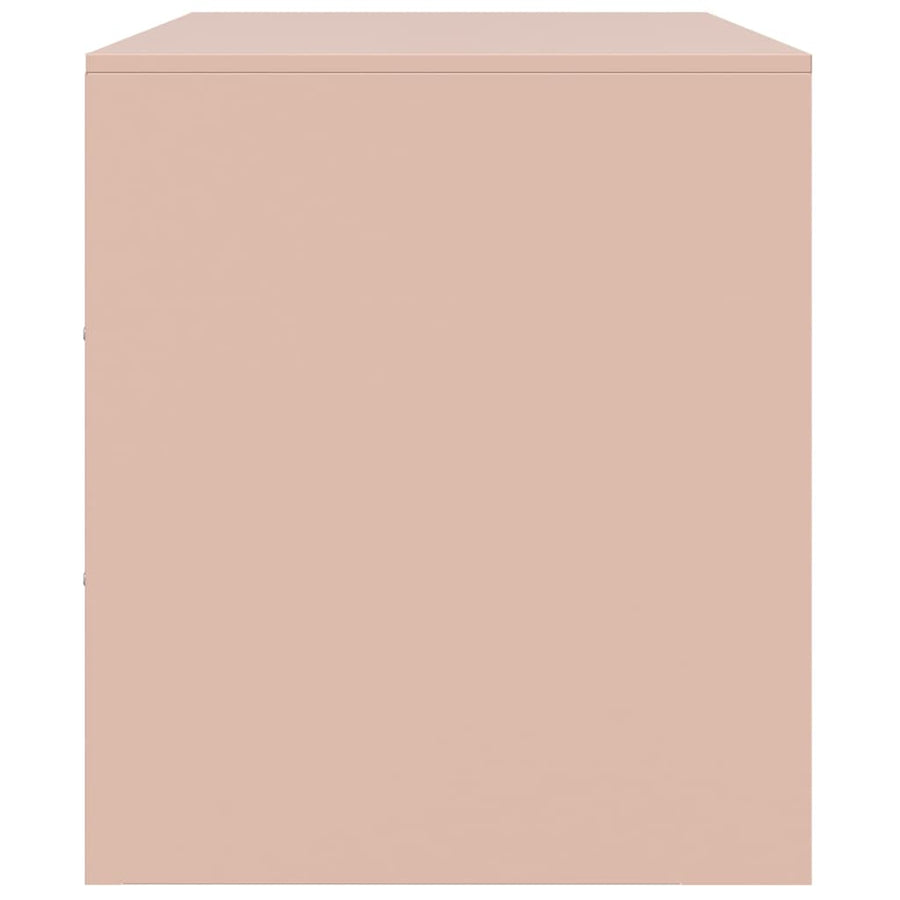 Tv-meubel 99x39x44 cm staal roze