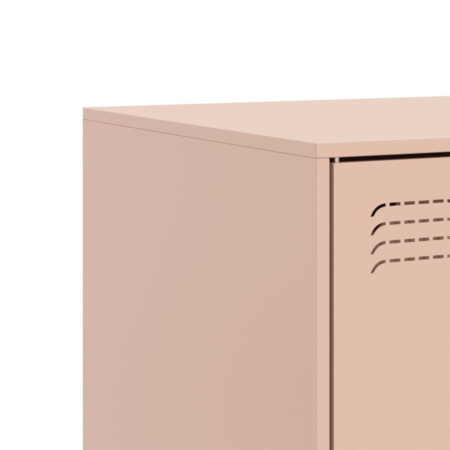Tv-meubel 99x39x44 cm staal roze
