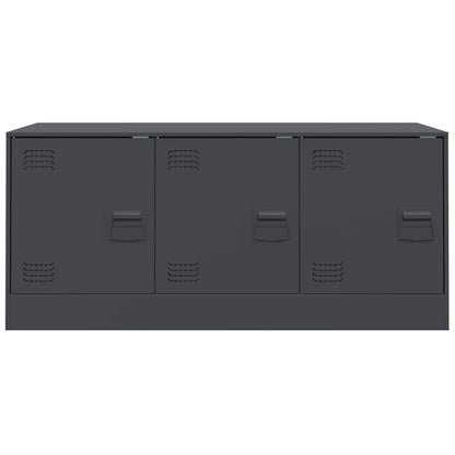 Tv-meubel 99x39x44 cm staal antracietkleurig