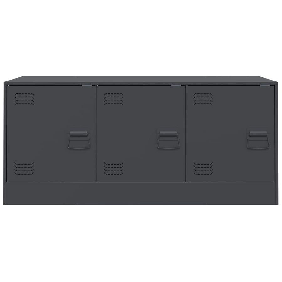 Tv-meubel 99x39x44 cm staal antracietkleurig
