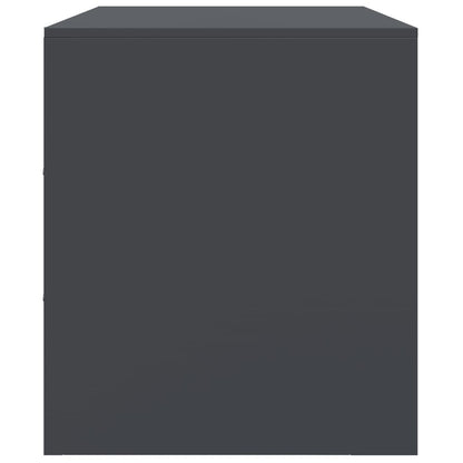 Tv-meubel 99x39x44 cm staal antracietkleurig