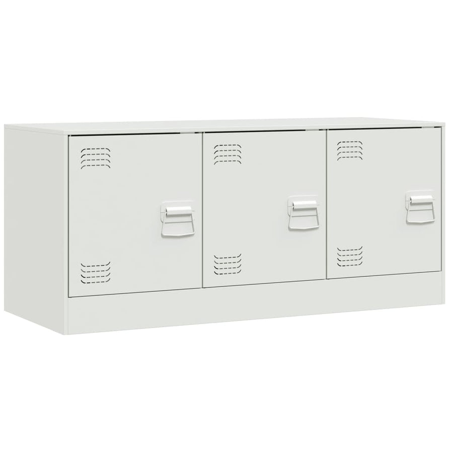 Tv-meubel 99x39x44 cm staal wit