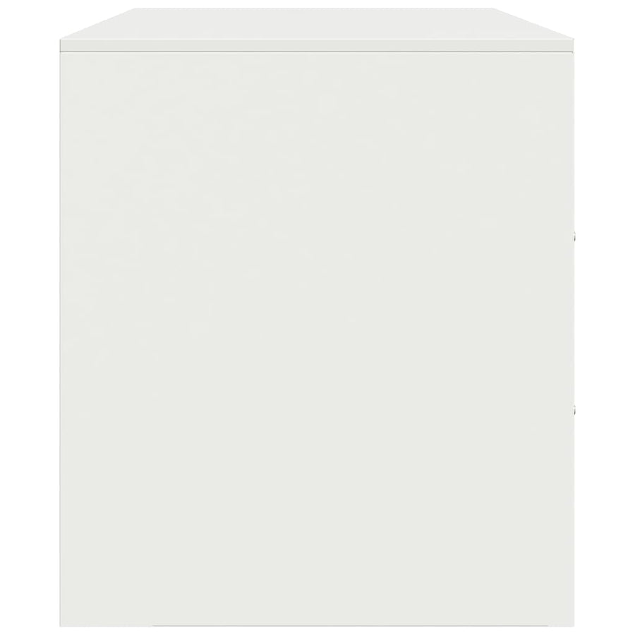 Tv-meubel 99x39x44 cm staal wit