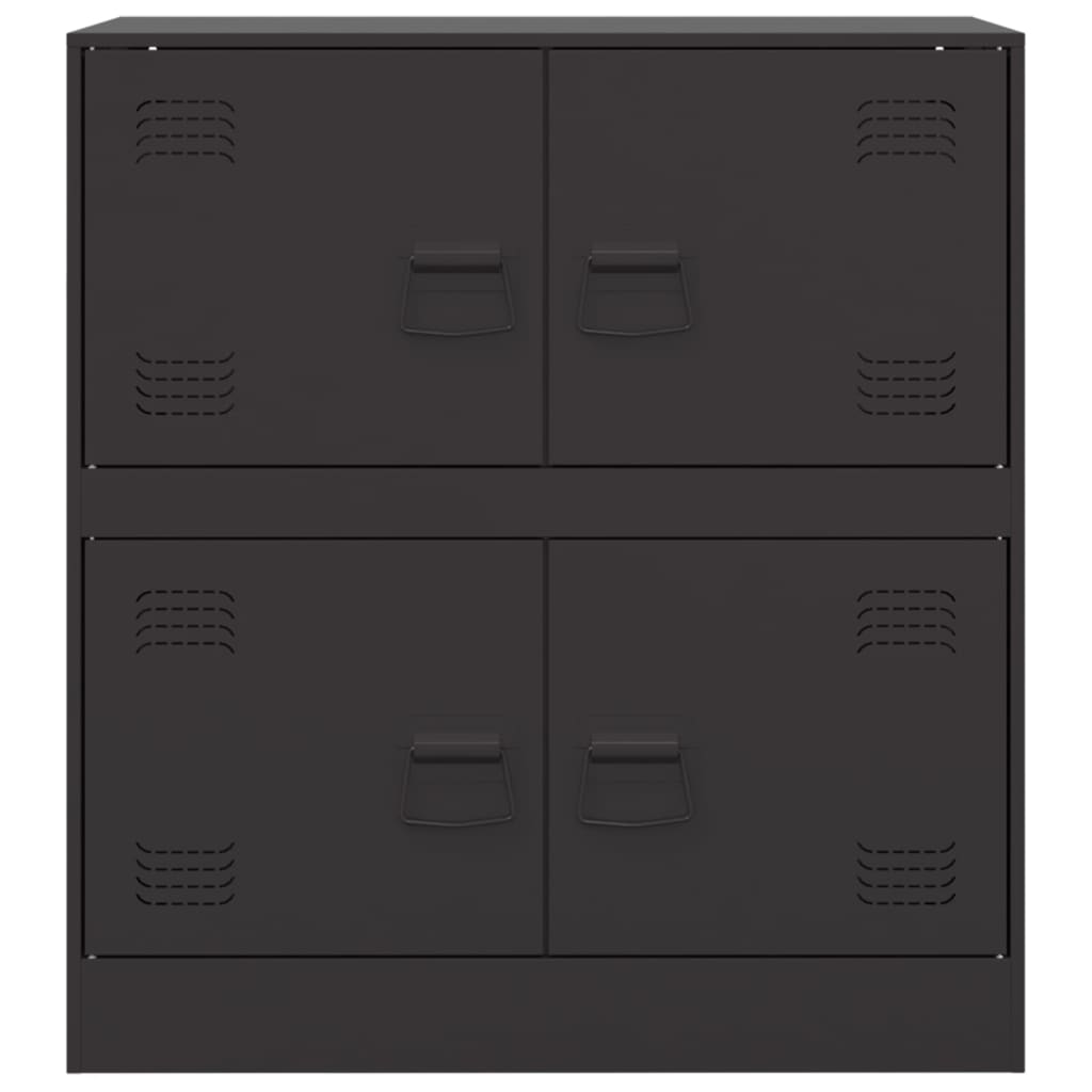Dressoir 67x39x73 cm staal zwart