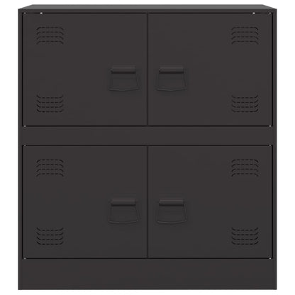 Dressoir 67x39x73 cm staal zwart