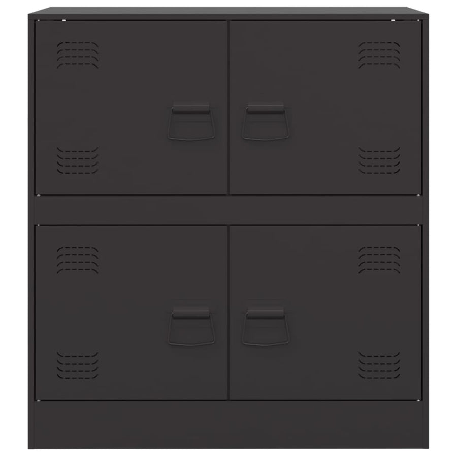 Dressoir 67x39x73 cm staal zwart