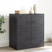 Dressoir 67x39x73 cm staal zwart