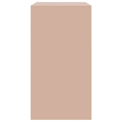 Dressoir 67x39x73 cm staal roze