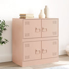 Sideboard 67x39x73 cm steel pink