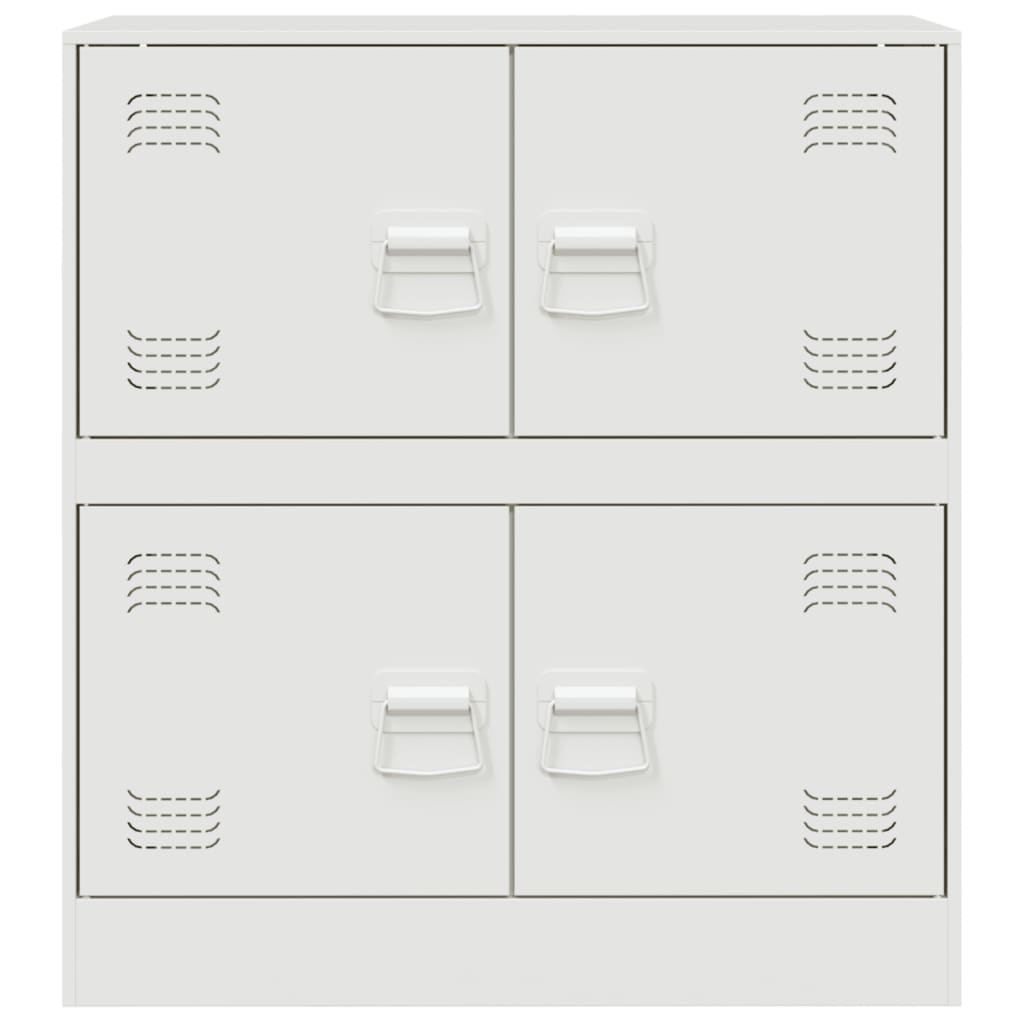 Dressoir 67x39x73 cm staal wit