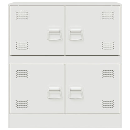 Dressoir 67x39x73 cm staal wit