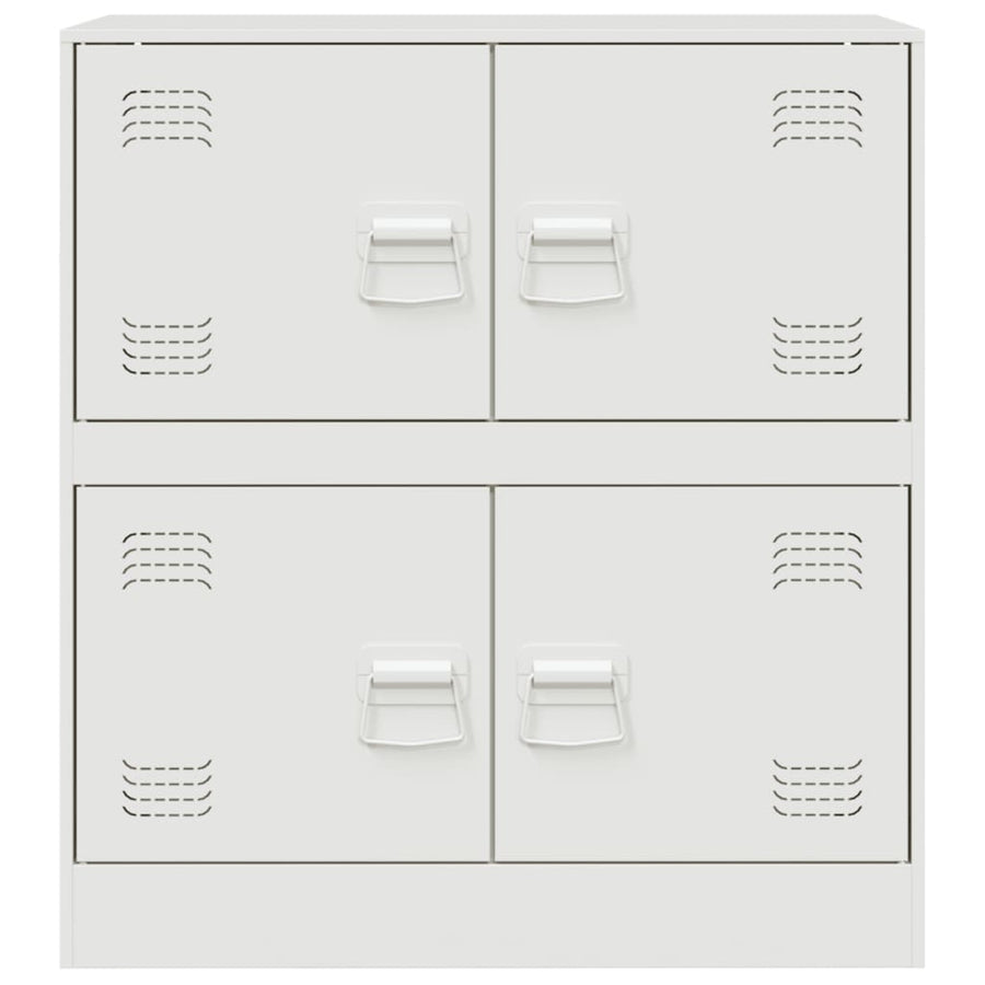 Dressoir 67x39x73 cm staal wit