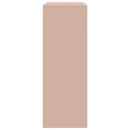 Dressoir 67x39x107 cm staal roze