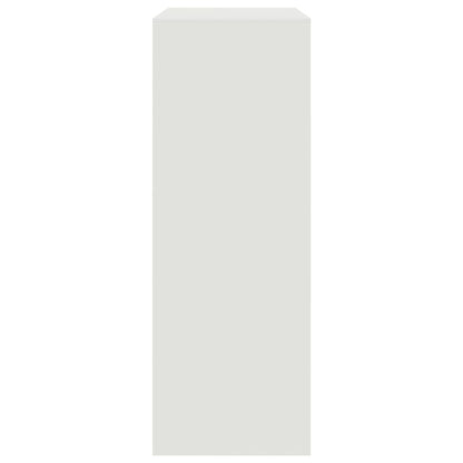 Dressoir 67x39x107 cm staal wit